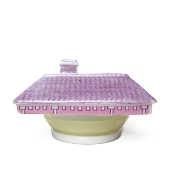 Original Lenox Spice Village Thyme TOP ONLY Spice Jar Lid Cottage House Ceramic - Picture 2 of 7